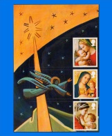 GB 2013-0008, Christmas "Madonna & Child" Generic Sheet, Block Of 3 Stamps MNH With Label - Nuevos