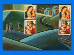 GB 2013-0009, Christmas "Madonna & Child" Generic Sheet, Block Of 4 Stamps MNH With Label - Nuevos