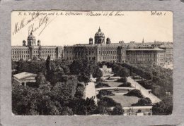 44124      Austria,    Wien I.    -     K. K. Volksgarten  Und  Hofmuseen,  VG  1907 - Musées