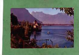 Lac Léman Le Château De Chillon Et Les Dents Du Midi (commune De Veytaux) (canton De Vaud) - Veytaux