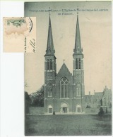 OOSTACKER - LEZ - GAND  Eglise Notre Dame De Lourdes En Flandre  1910 Perfect  (postzegel Beschad.) - Nazareth