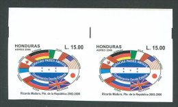 HONDURAS FLAGS Michel 1858 Pair Imperforated MNH. VF - Honduras