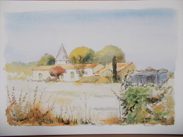 17 - ILE D´OLÉRON - SAINT-PIERRE D´ OLÉRON - Le Moulin Des Gaillardes (Aquarelle De C. VEYSSIERE) - Saint-Pierre-d'Oleron