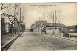 Carte Postale Ancienne Banlieues De Marseille - Saint Antoine. Route Nationale. Les Bastides - Saint Marcel, La Barasse, Saintt Menet