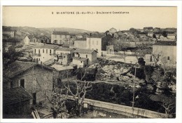 Carte Postale Ancienne Banlieues De Marseille - Saint Antoine. Boulevard Casablanca - Saint Marcel, La Barasse, St Menet