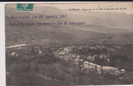 FAVERGES  Panorama De La Ville Et Les Fabrique De Soie - Faverges