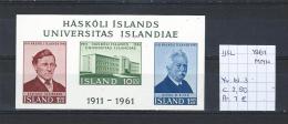IJsland 1961 - Yv. Blok 3 Postfris/neuf/MNH - Blokken & Velletjes