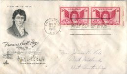 (388) USA FDC Cover - Sent To Australia - 1948 - Francis Scott Key - 1941-1950