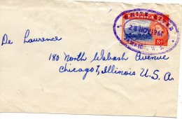 Jamaica Old Cover Mailed To USA - Jamaïque (...-1961)