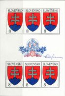 CZ1587 Slovakia 1993 National Emblem Sheet(6) MNH - Nuevos