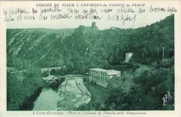 Cp , 81 , L'usine électrique , Pont Et Château De THURIES Prés PAMPELONNE , écrite , Ed : A.P.A. Poux - Otros & Sin Clasificación