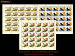 CUBA. PLIEGOS. 1976-04 FAUNA. PERROS DE CAZA - Blocks & Sheetlets