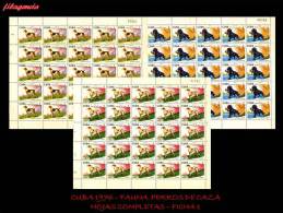 CUBA. PLIEGOS. 1976-04 FAUNA. PERROS DE CAZA - Blocs-feuillets