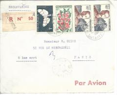 LR De Vohemar Affanchissement Mixte: Colonie 339x2, 346 Et République 342  1960 - Storia Postale
