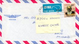 NOUVELLE-ZELANDE. N°785 De 1980 Sur Enveloppe Ayant Circulé. Personnalité Maori. - Brieven En Documenten