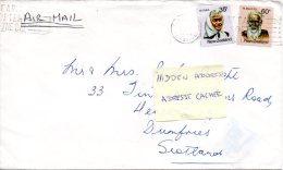 NOUVELLE-ZELANDE. N°783 & 785 De 1980 Sur Enveloppe Ayant Circulé. Personnalités Maoris. - Storia Postale