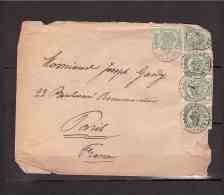 OBL 83 YT 80 MIC 84 SCO 83 COB Armoirie AN 1907 *BELGIQUE*  5 TRÈS BEAU CACHETS " 2  Scans  LETTRE 187 - Other & Unclassified