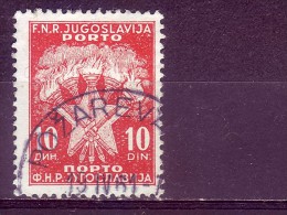 COAT OF ARMS-10 DIN-PORTO-POSTMARK-POŽAREVAC-SERBIA-YUGOSLAVIA-1951 - Timbres-taxe