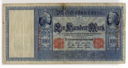 REICHSBANKNOTE  -  100 Mark  -  21/04/1910  -  P.42 - 100 Mark