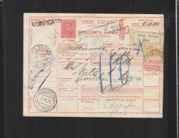 Bolletino Di Spedizione Carate Brianza 1929 - Postal Parcels