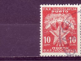 COAT OF ARMS-10 DIN-PORTO-POSTMARK-DUVNO- TOMISLAV GRAD-BOSNIA AND HERZEGOVINA-YUGOSLAVIA-1951 - Postage Due