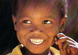 Jean Michel Petit Voisin A PORT AU PRINCE Haiti , Photo Raymond FAU, Visage De Garcon Souriant - Haití