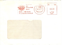 DDR Berlin AFS 1977 Polizei Präsidium Der Volkspolizei Polizeiwappen - Frankeermachines (EMA)