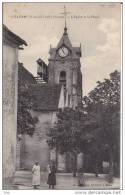 89. Yonne : Villeneuve La Guyard : L ´ église Et La Place . - Villeneuve-la-Guyard