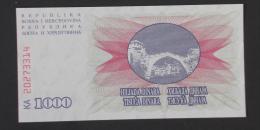 BOSNIA HERZEGOVINA  1000  DINARA  1992     -    (Nº03854) - Bosnie-Herzegovine