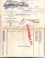 16 - ANGOULEME - FACTURE  MANUFACTURE PAPIERS IMPRIMERIE- USINE BEL AIR- 1910 - Imprenta & Papelería