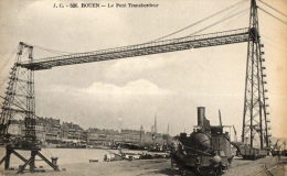 ROUEN (76) Pont Transbordeur Train Locomotive Beau Plan - Rouen