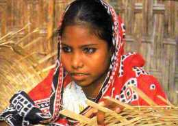 BANGLADESH Photo Orchidees Ciric, Visage De Jeune Fille, Fabrication De Panier? - Bangladesch