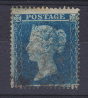 Great Britain S.G. 19-20  2 P Queen Victoria Wmk. Small Crown Perf. 16 ERROR Variety Missing Lower Part 'Two Pence' - Gebruikt