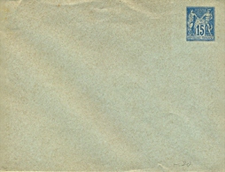 France 1882 Postal Stationery Envelope 15 Cent. Type Sage Sizes 146x112 Mm Unused - Enveloppes Types Et TSC (avant 1995)