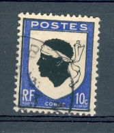 VARIÉTÉS FRANCE  1946   N° 755  CORSE RF 10 C OBLITÉRÉ - Gebruikt