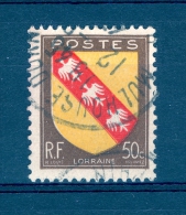 VARIÉTÉS FRANCE  1946   N° 757   LORRAINE RF 50 C  OBLITÉRÉ MULHOUSE - Oblitérés