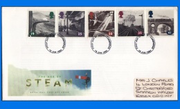 GB 1994-0008, The Age Of The Steam Railway FDC, Royal Mail Cachet  Cambridge PM - 1991-2000 Em. Décimales