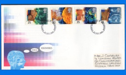 GB 1994-0005, Europa - Medical Discoveries FDC, Royal Mail Cachet  Cambridge PM - 1991-2000 Em. Décimales