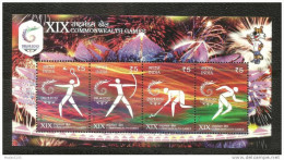 INDIA, 2010, XIX Commonwealth Games,  Miniature Sheet,  MNH, (**) - Ungebraucht