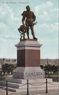 NF3 - Plymouth Sir Francis Drake Statue (in Colour)  Ca 1910 The Valentine - Plymouth