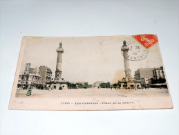 Carte Postale Ancienne Colorisée : PARIS : Les Colonnes , Place De La Nation En 1908 - Paris (20)