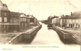 Le Chesne Vue Du Canal En Allant Sur Montgon,comptoir Francais N°100,bourrellerie, Edit. Baillard - Le Chesne