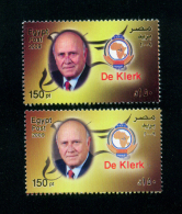 EGYPT / 2009 / COLOR VARIETY / SOUTH AFRICA /  DE KLERK / NOBEL PRIZE IN PEACE / MNH / VF - Nuevos