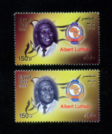 EGYPT / 2009 / COLOR VARIETY / SOUTH AFRICA /  ALBERT LUTHULI / NOBEL PRIZE IN PEACE / MNH / VF - Neufs