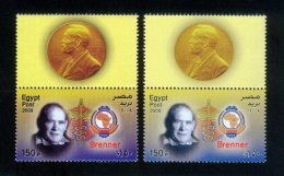 EGYPT / 2009 / COLOR VARIETY / SOUTH AFRICA / SYDNEY BRENNER / NOBEL PRIZE IN MEDICINE / GENETICS RESEARCH / MNH / VF - Nuevos