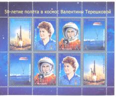 2013. 50y Of First Women´s Space Flight Of  V. Tereshkova, Sheetlet, Mint/** - Rusland En USSR