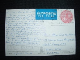 CP PAR AVION POUR LA FRANCE TP OISEAU 1 DOLLAR OBL.MEC. 1993 - Lettres & Documents