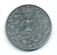 Angleterre 25 New Pence 1977 Elizabeth II Silver Jubilee - 1 Pond