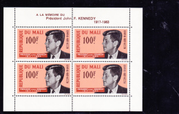 MALI - BLOC N° 3 JOHN F. KENNEDY - NEUF XX  -ANNEE 1964 - Malí (1959-...)