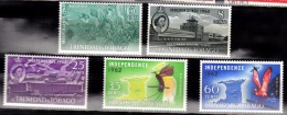 Trinidad & Tobago, 1962, SG 300-304 Set Of 5, Complete Set, MNH - Trinidad En Tobago (1962-...)